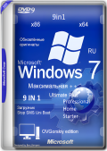 Windows 7 SP1 9 in 1 Update 02.2024 by OVGorskiy 1DVD (x86-x64) (2024) Rus